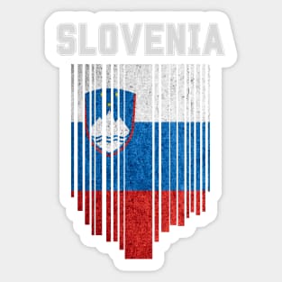 Slovenia flag, slovenian flag Sticker